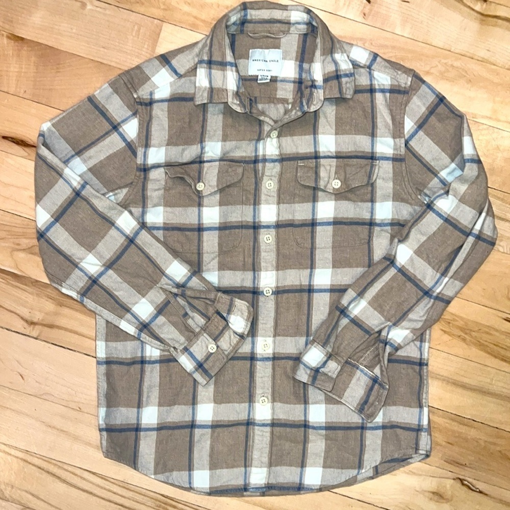 American Eagle Long Sleeve Button Down - Picture 2 of 3